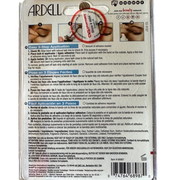 New 2  packs Ardell Deluxe‎ Pack Eye Lashes Black - Picture 3 of 3